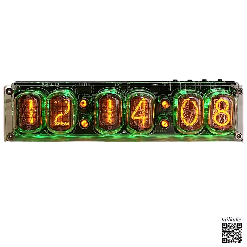 

In12 Светящиеся часы с управлением свечением, шестибитные электронные часы