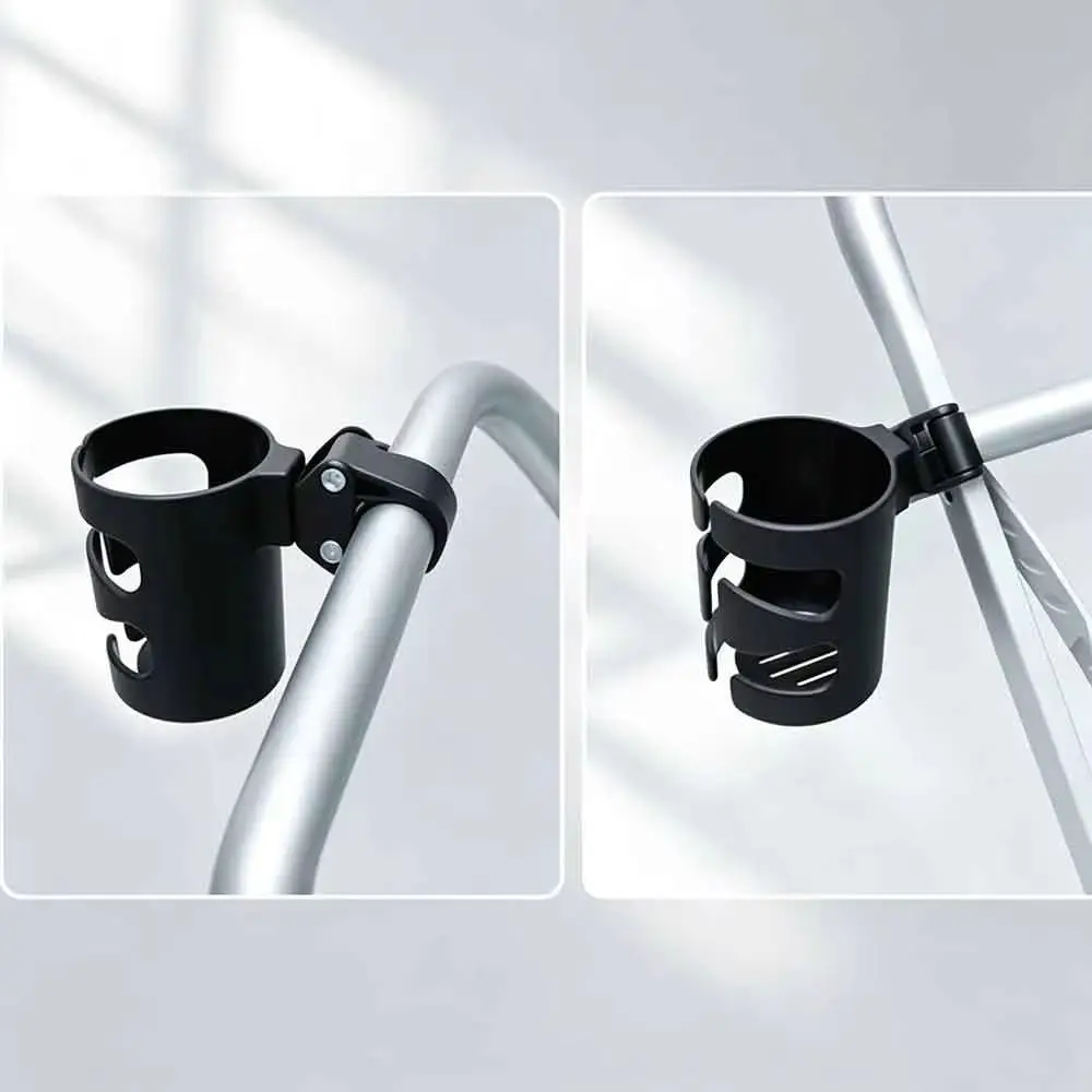 360° Rotatable Baby Stroller Cup Rack Tool-Free Install Anti-Slip Bicycle Kettle Holder Durable Non Perforated