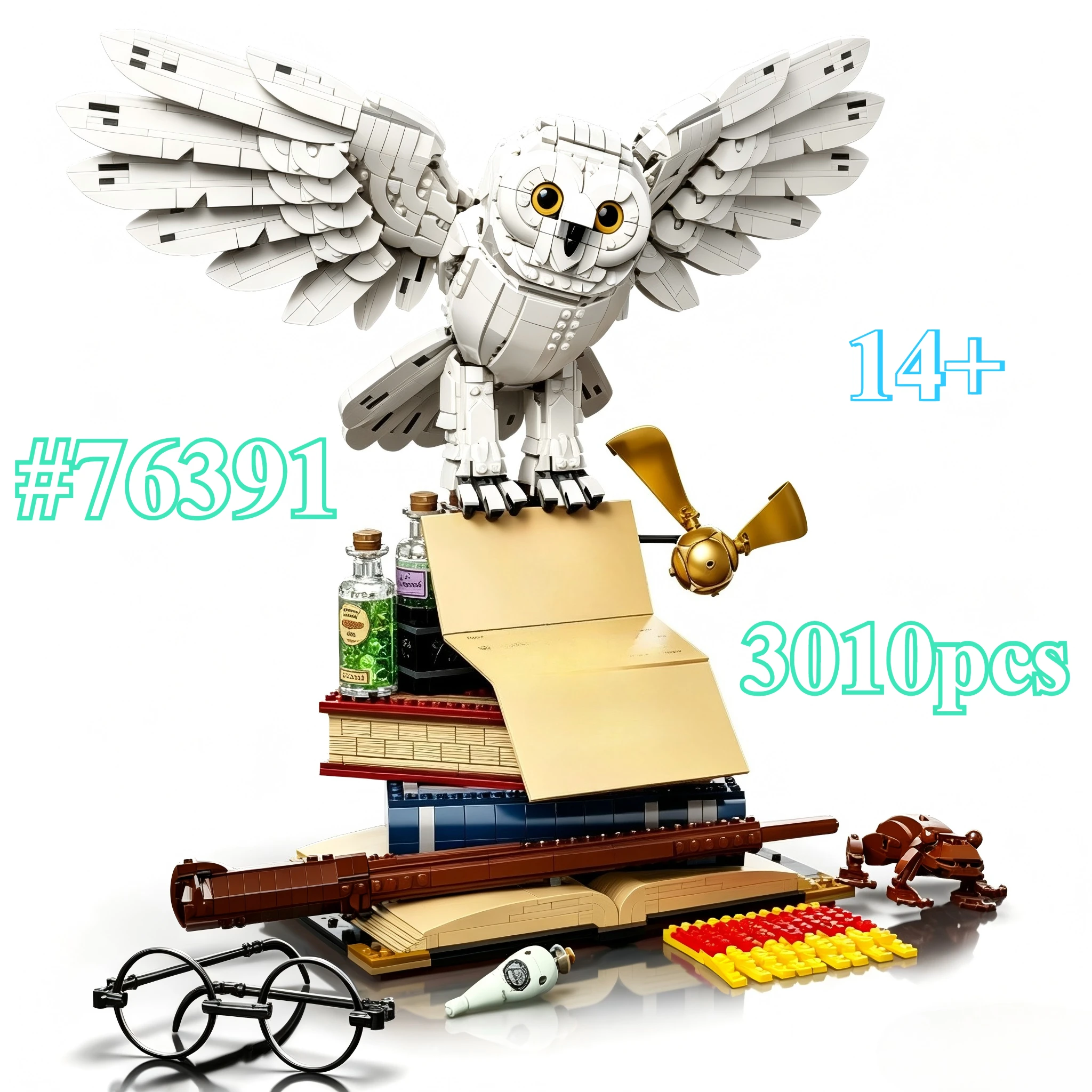 magic-owl-building-blocks-76391-mini-building-blocks-sets-suitable-for-birthday-gifts-not-compatiblewithlegoedparticles3010pcs