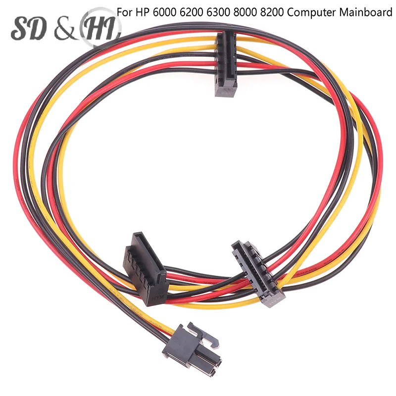 

4Pin To 2-Port HDD SSD SATA Power Socket Cable Conector For 6000 6200 6300 8000 8100 8200 Computer Mainboard ATX PSU