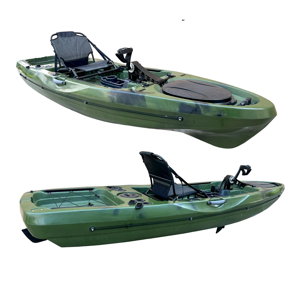 Hard Plastic LLDPE Material Small Fishing Kayak/Boat For Adults With Pedal Drive