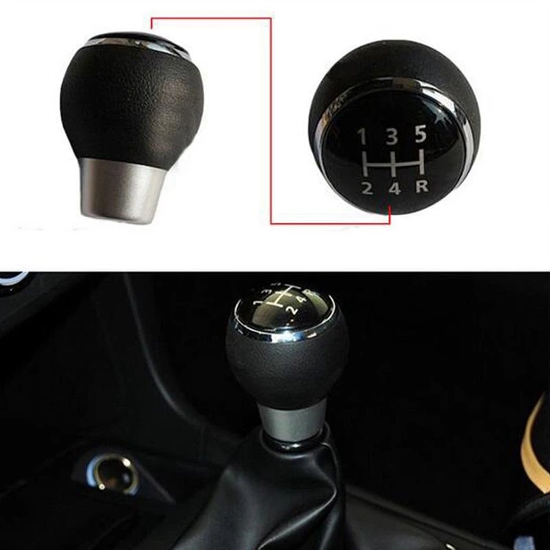 2X Car 5 Speed Gear Head Shift Knob MT Handball For Mitsubishi Lancer EX EVO GTS ASX V3 V5 V6