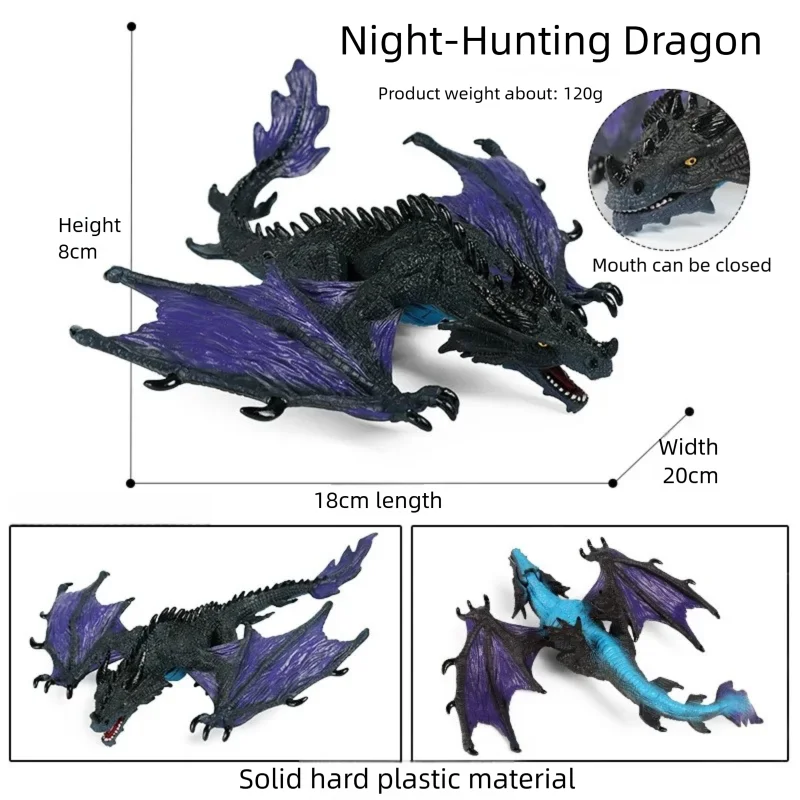 Oryginalny Model Smoka Mieczowca Realistyczne Figurki Zwierząt Dinozaury Model Demona Kolekcja PVC Zabawka dla Dzieci Prezent dla Chłopca