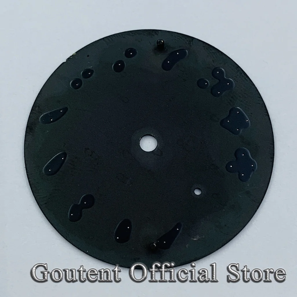 Goutent 37mm sterylna czarna biała niebieska tarcza zegarka pasuje do części zegarka z mechanizmem ETA 6497 ST36 — zdjęcie 5