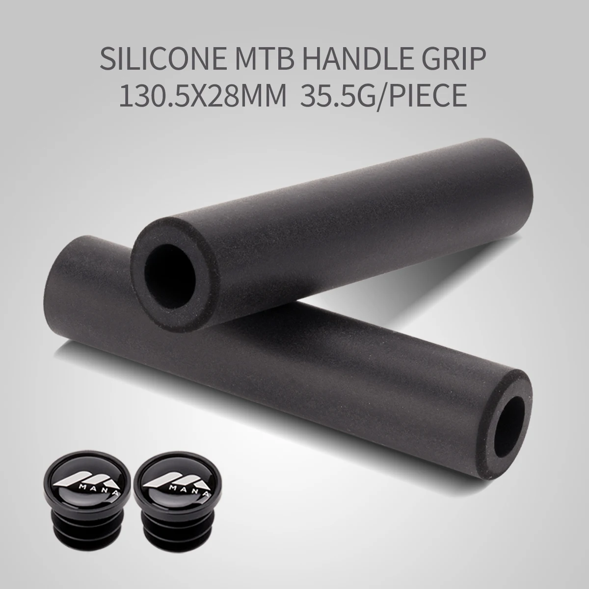 Mana MTB Bike Silicone Grip Dikking Lichtgewicht Comfortabele schokabsorptie Bicycle -stuurgreep