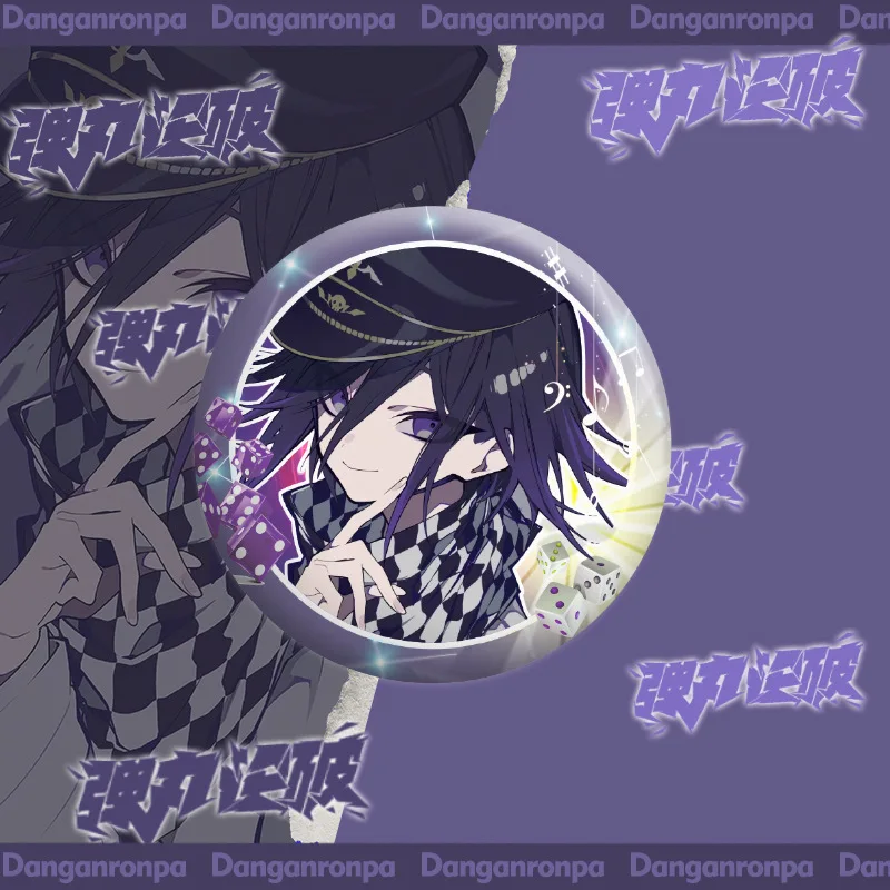 Фигурки Danganronpa Nagito Komaeda Kokichi Oma, металлический значок для косплея, булавки для сумки, рождественский подарок для фанатов, брошь