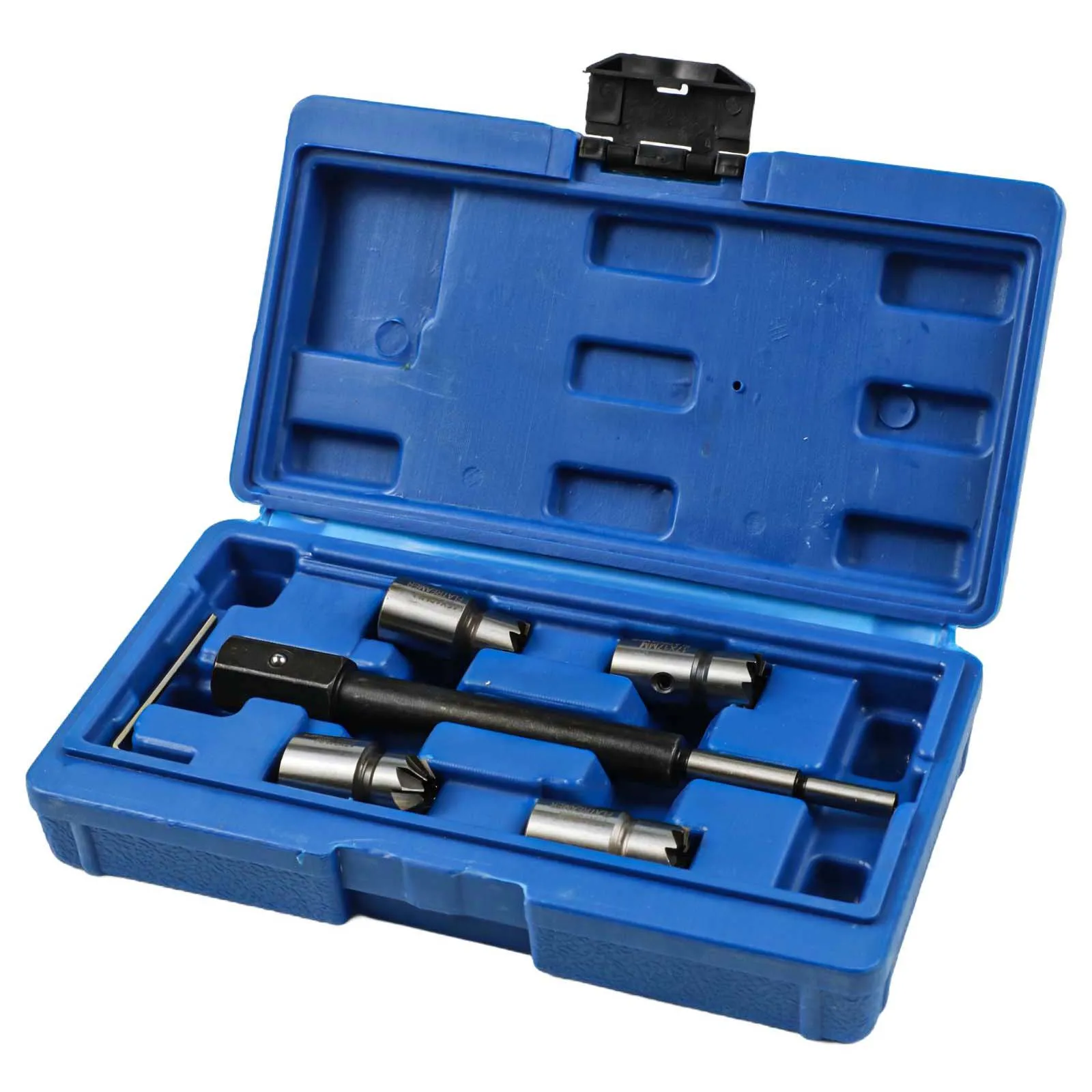 

5PCS Diesel Injector Seat Cutter Tool Set with Multiple Cutter Types for Diesel Injector Carbon Seat Maintenance