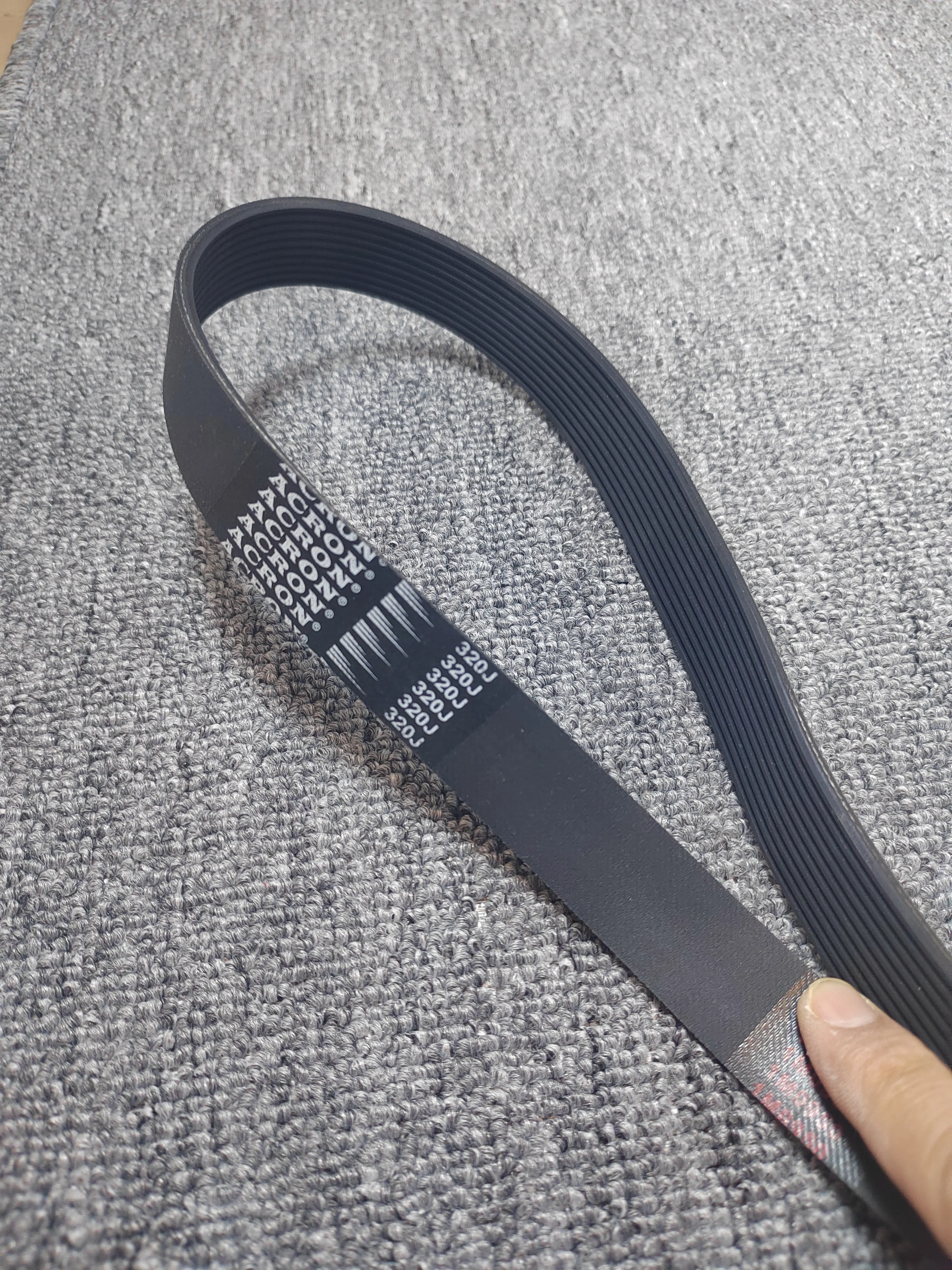 2PC Rubber multi-rib belt and multi-wedge belt320J/PJ813conveyor industrial belt for exercise bike transmission 5 6 7 8 9 10Ribs