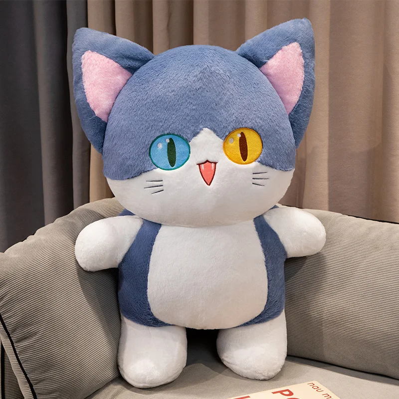 35 cm Katze Plüsch Spielzeug Anime Kawaii Kissen Puppe Stofftier Mädchen Jungen Plüschtiere Dekoration Peluche Geburtstagsgeschenk