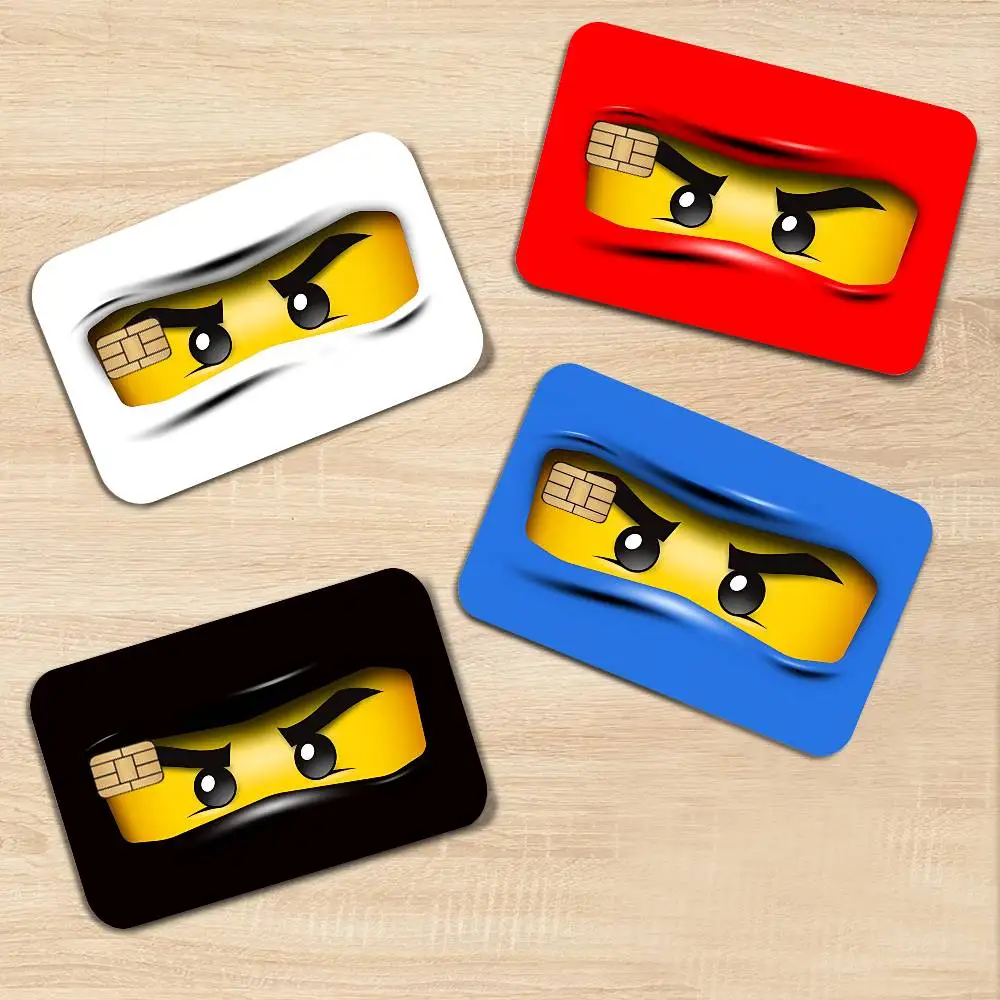 Pegatinas Divertidas de Dibujos Animados Abstractos para Tarjetas de Crédito, Adhesivos para Tarjetas Bancarias, de Autobús y Metro, Resistentes al Agua, Regalo para Mujeres
