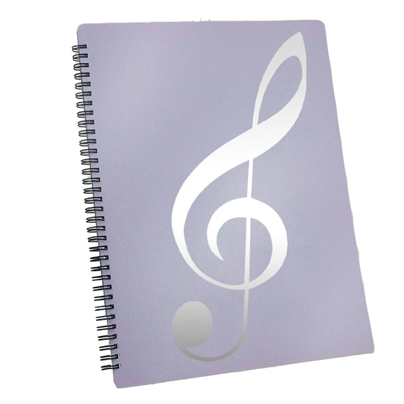 Sheet Music Folder, 60 Pages Capacity, Sheet Music Holder,Fits Letter Size A4, Writable & Detachable(Purple) Easy To Use