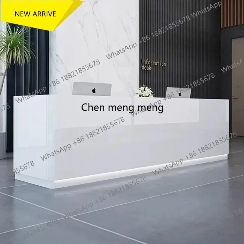 G153 Simple Checkstand Reception Desks Front Desk Counter Modern Reception Desks Vevor Artificial Board Furniture