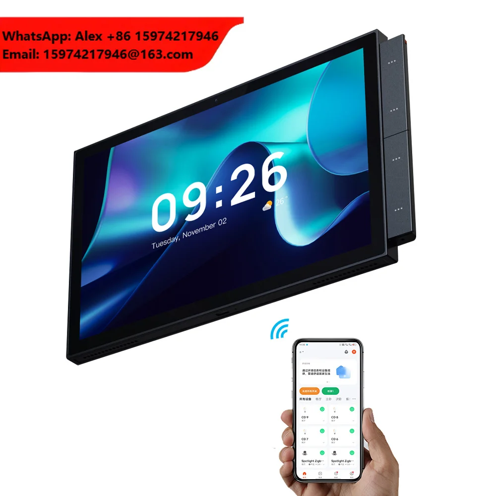 Tuya Smart Home Zigbee Gateway Wifi Smart Control Panel 10 Inch Multi-Function Ble & Zigbee Wall Touch Screen Tuya Center