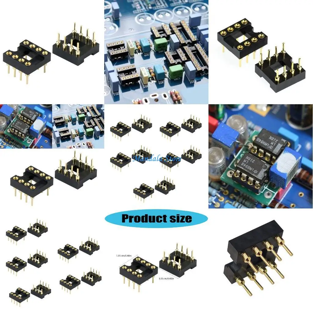 

U2JC 10 шт. Антистатическая испытательная база IC снижает частоту отказов до 0,1% Разъем IC DIP8 для защиты чувствительных