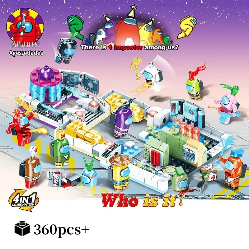 جديد الفضاء بالذئب القاتل لعبة اللعب الداخلية شبح المدنية الدمى تجميع اللبنات ألعاب للأولاد هدية عيد الميلاد هدية عيد ميلاد #5