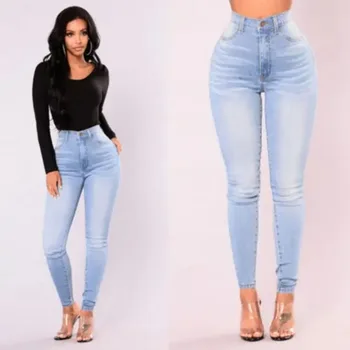 Sexy Jeans Women Denim Skinny Pants High Waist Stretch Lady Jeans Push Up Leggings Slim Pockets Button Pencil Jeans Women Pants 2 Sexy Jeans Women Denim Skinny Pants High Waist Stretch Lady Jeans Push Up Leggings Slim Pockets Button Pencil Jeans Women Pants 2