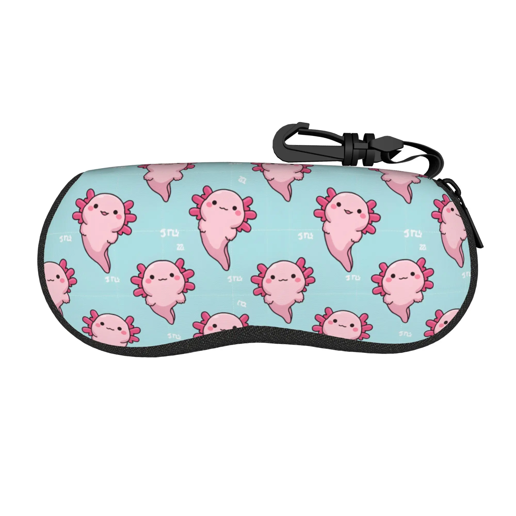 Lovely Cartoon Glasses Case Cute Axolotl Pastel Colors Merch  Box  Glasses Storage Box Anti-Pressure Sunglasses Box