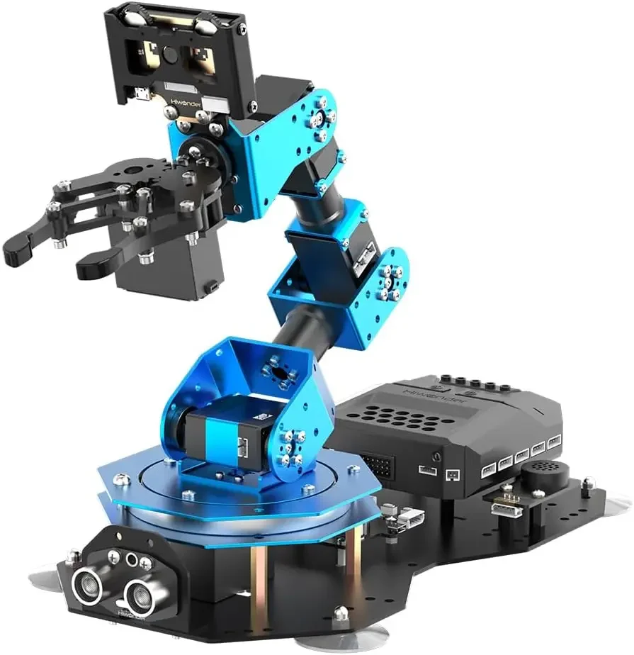 

Robotic Arm AI Vision Voice Control for Arduino Scratch Python 6DOF Smart Robot Arm STEM Project Educational Robot & Engineering