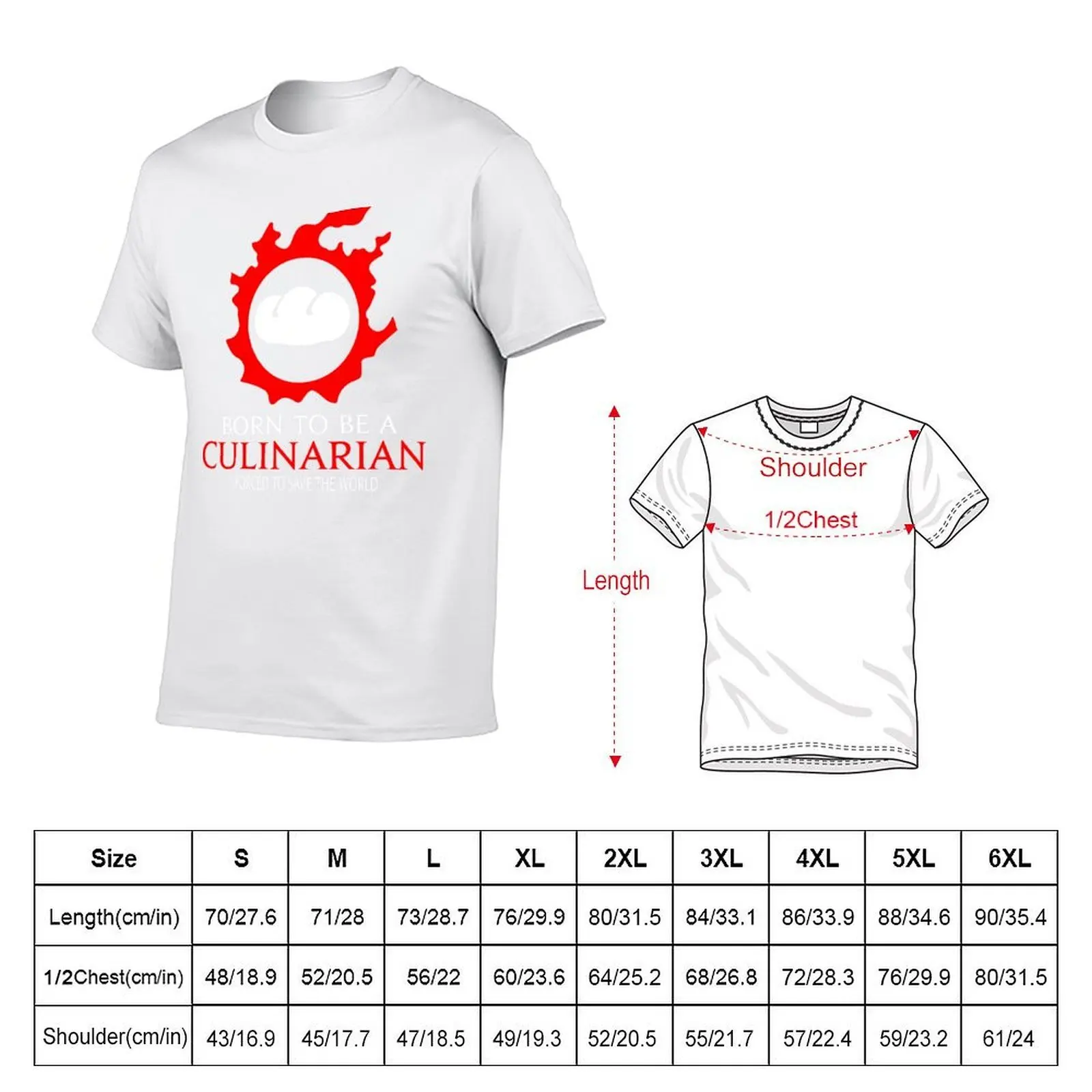 Born to be a Culinarian Forced to save the World - Funny MMORPG meme T-Shirt