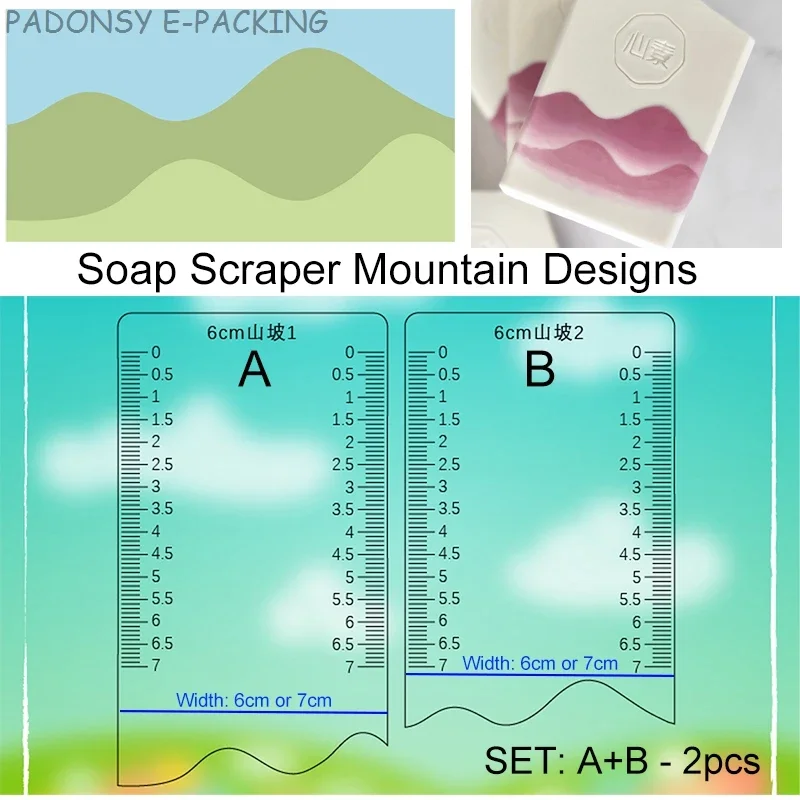 Handmade Soap Scraper and Shaping Tool Mountain Shape Scrapers Shaping Tool Various Soap Designs Customzied