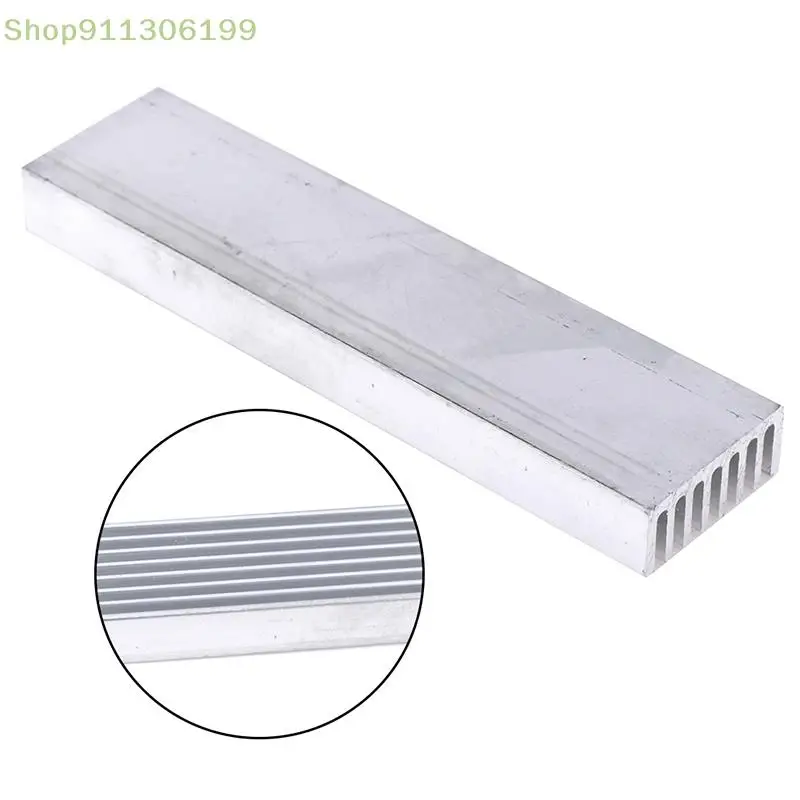 1Pc aluminiowy radiator 100*25*10mm radiator chłodzący dla wysokiej dioda LED dużej mocy światła akcesoria sprzętowe