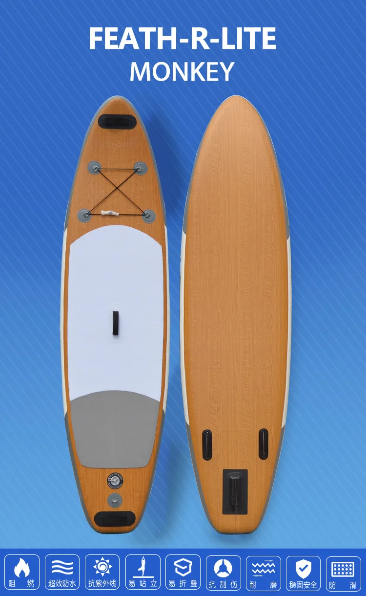 Deska SUP do stojącego wiosłowania, mata do jogi wodnej, wiosło do wyścigów morskich