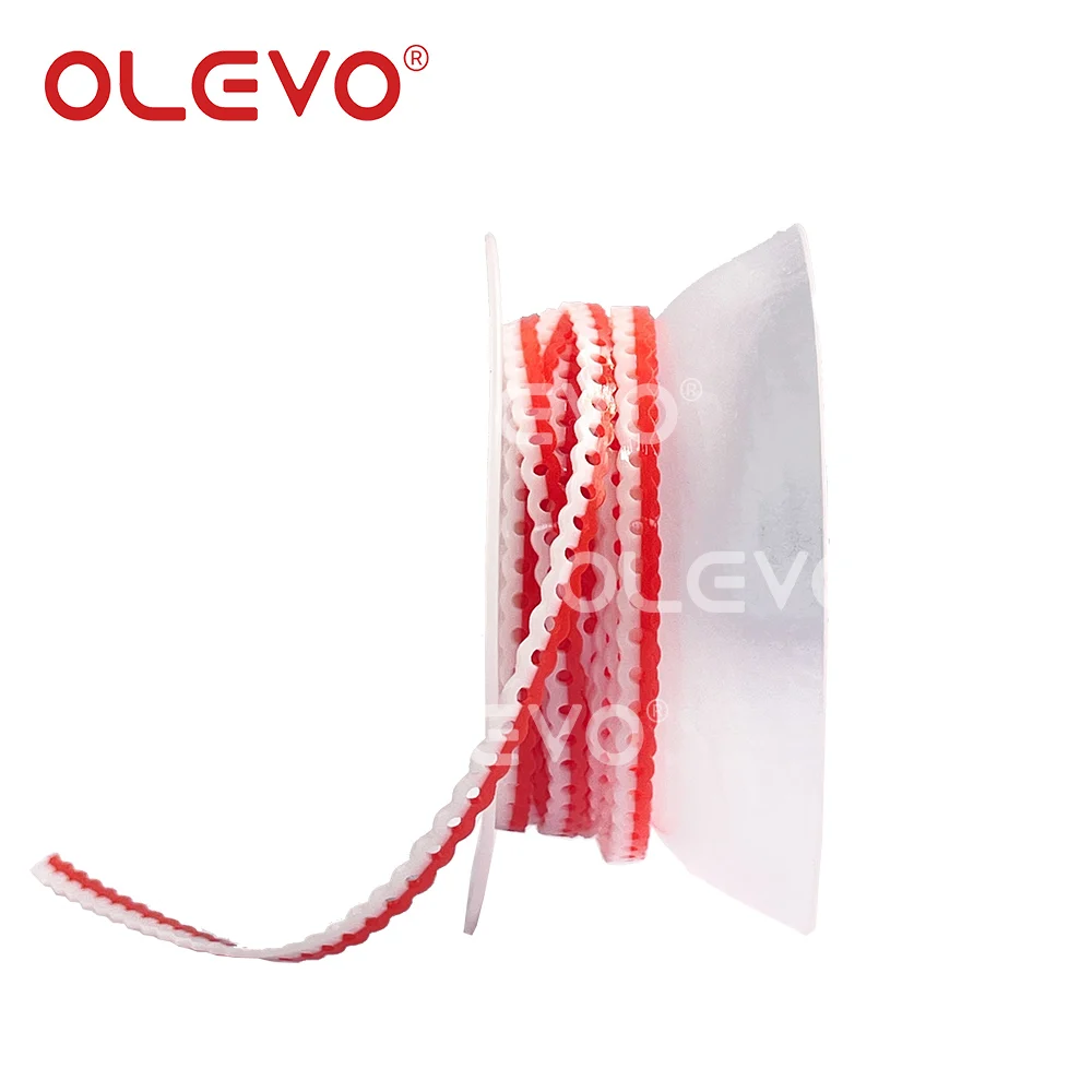 OLEVO 15Feet 4.5m Dental Power Chain For Braces Rubber Bands Orthodontic Elastic Ultra Powerchains Long Short Continuous Colorfu