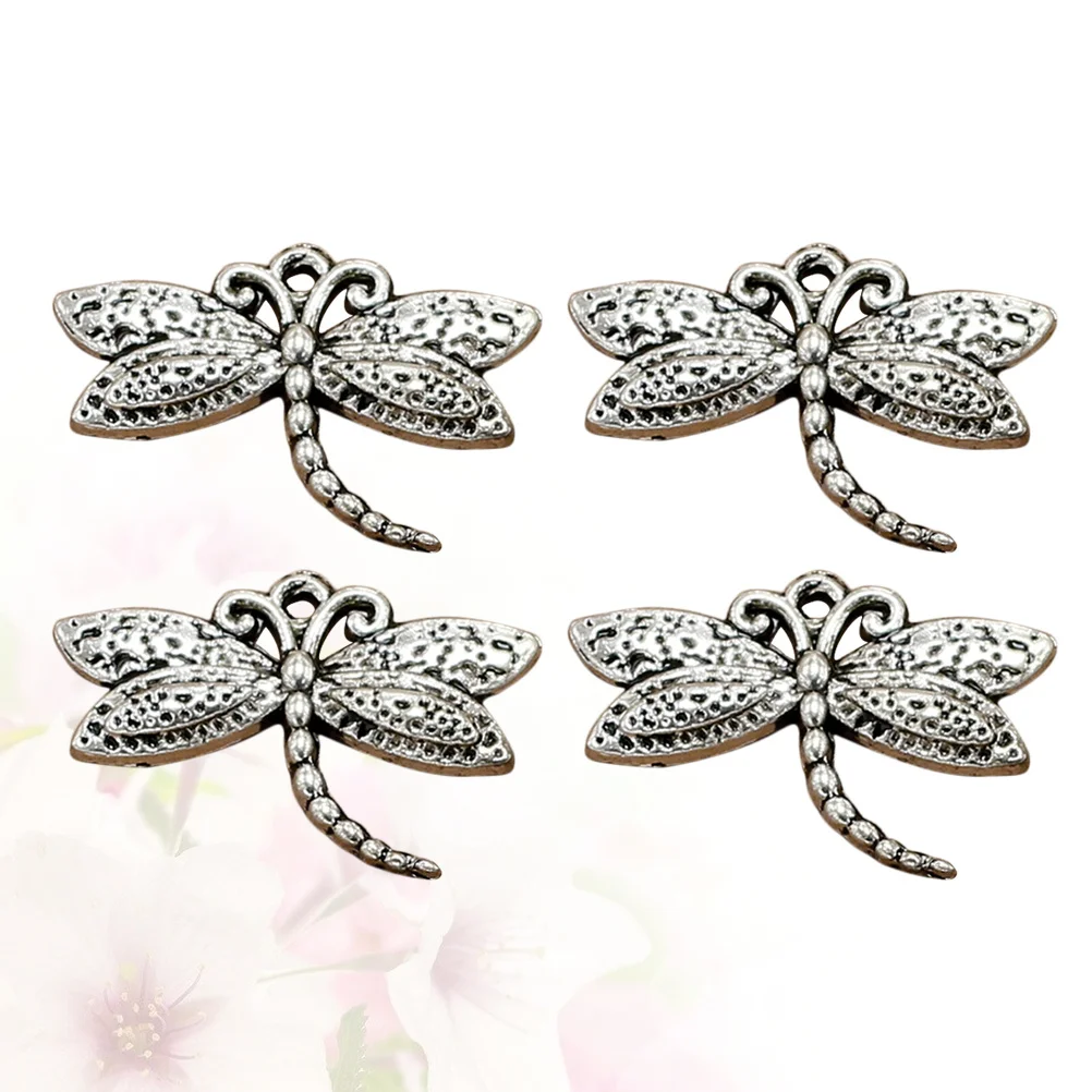 

20Pcs Alloy Dragonfly Pendants Charms Silver DIY Jewelry Making Necklace Bracelet Accessories Unique Shape Charm