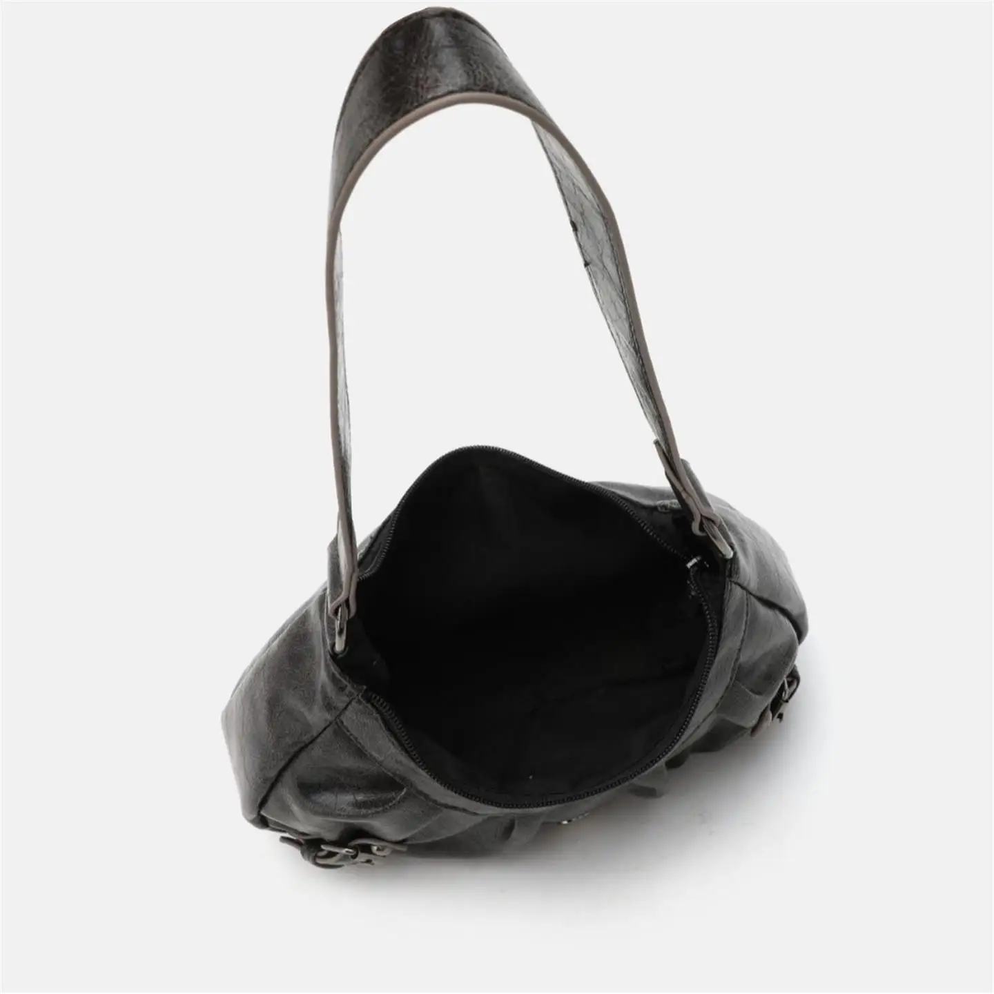 حقيبة ريترو Sle للدراجات النارية للنساء مهترئة بكتف واحد حقيبة فتاة ساخنة للسيدات حقيبة هوبو كاجوال للتجارة الإلكترونية النقية S