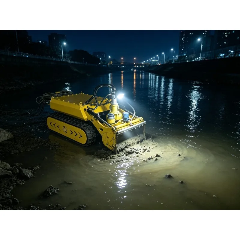 pipe cleaning robot Crawler Dredging Robot Sand Dredge Machine Suction Dredger Jet Suction Dredger for River Dredging