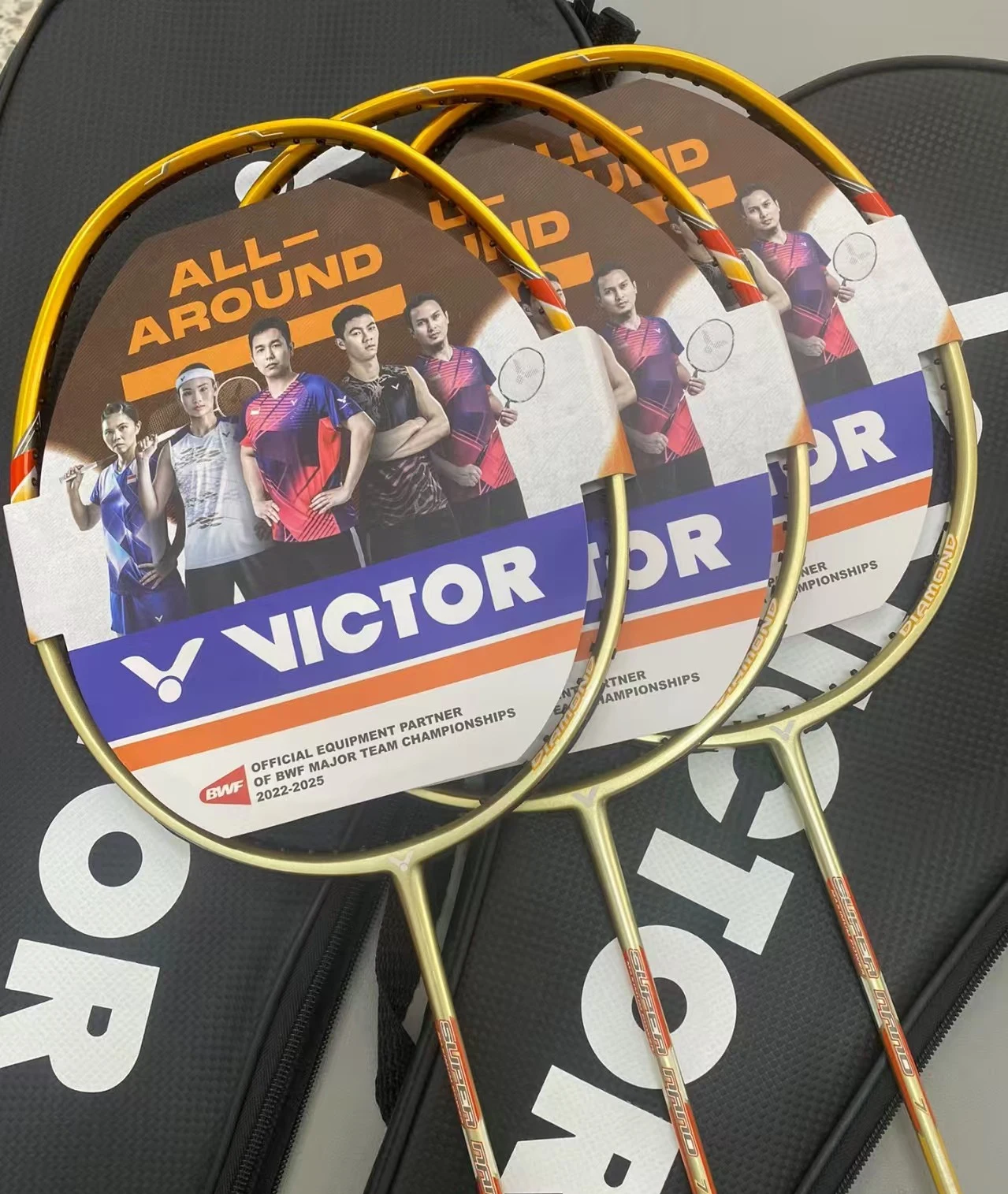 Raket Bulu Tangkis Victor 100% Original 4U NANO7 Teknologi Material Nano Raket Bulu Tangkis untuk Pertahanan dan Serangan