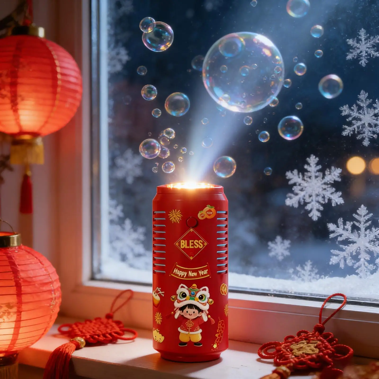 Maszyna do robienia baniek dla dzieci, wielotrybowowa zabawka z światłem i dźwiękiem, zabawki do robienia baniek na zewnątrz dla dzieci, rodzinne zabawy wewnątrz i na zewnątrz, na święta i festiwale.