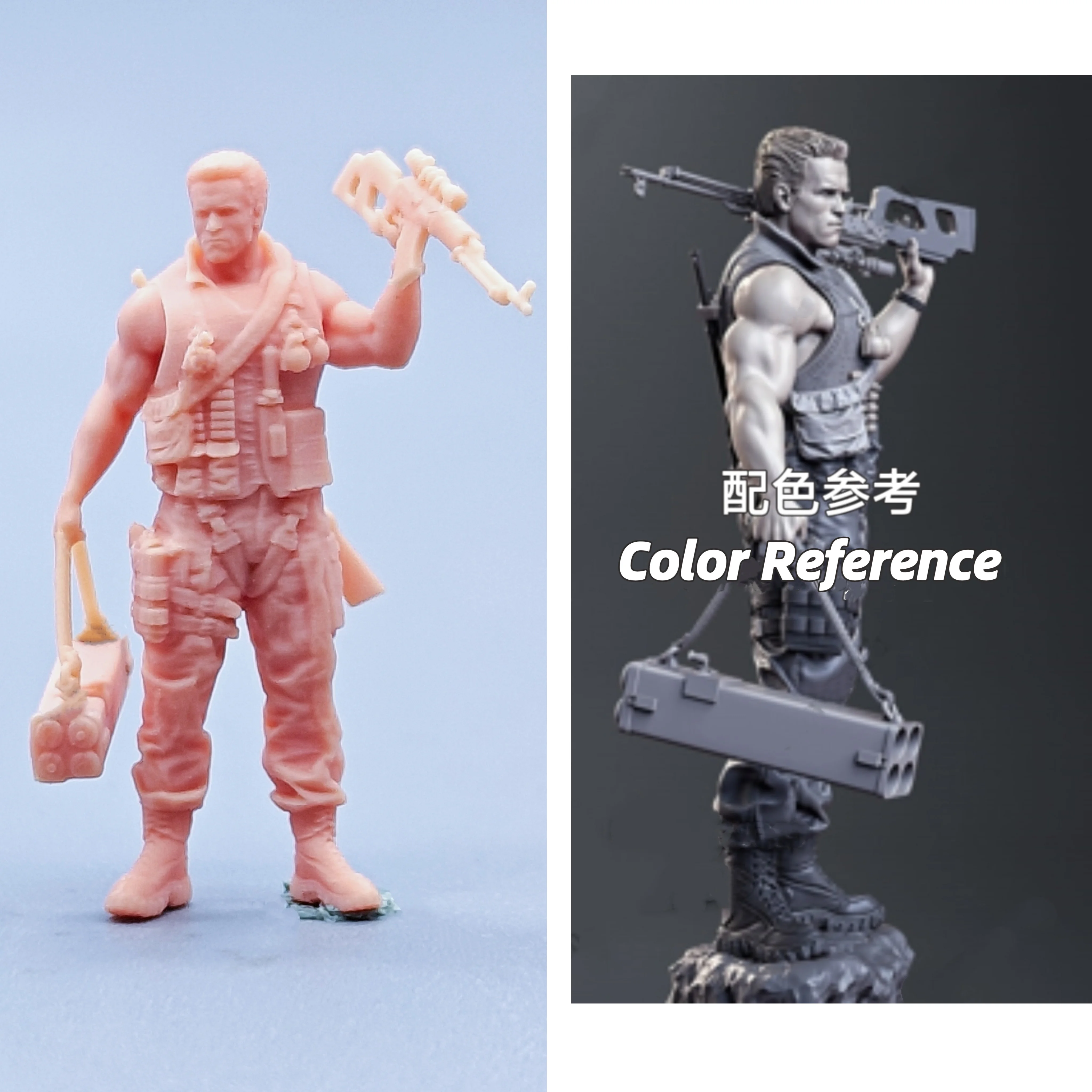 1/64 Figuren Maßstab Modell Harz Sanix Assault Team Ungefärbte Miniaturen Diorama handbemalt C523