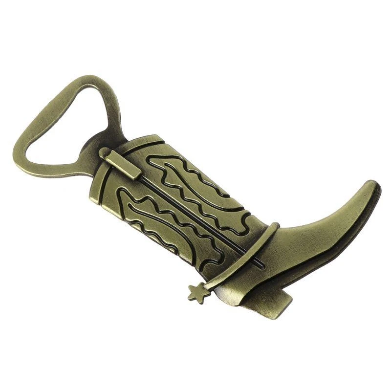 western styles Metal Beer Opener Metal steels Boot Beer Bottle Opener For Outdoor Parties Enduring