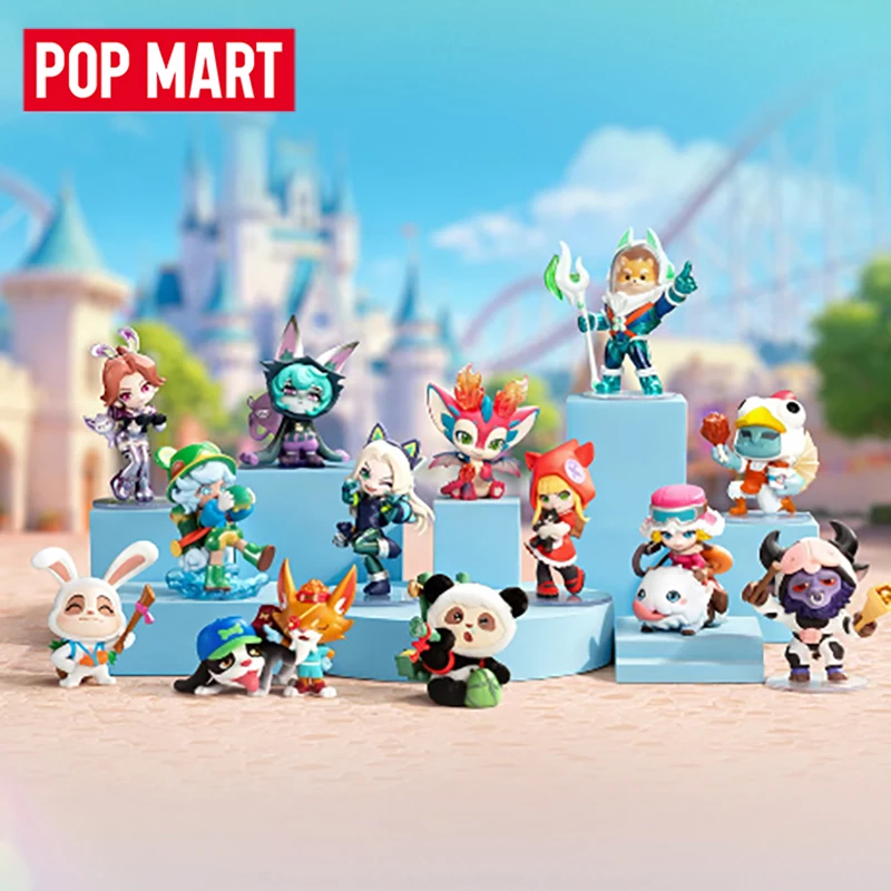 Image of POP MART LEAGUE OF LEGENDS Clash of The Cuties Serie Blind Box Überraschungstüte Original Spielzeug Puppe Niedliche Anime-Figur Ornamente Geschenk