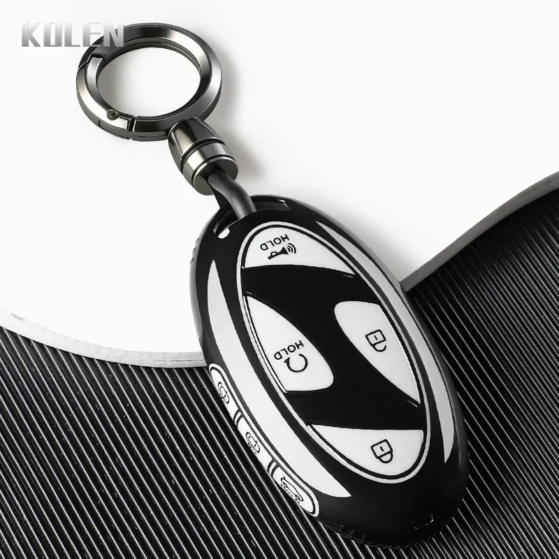 New TPU Car Key Case Cover For Hyundai IONIQ 6 New Grand Prix GN7 Kona 5 7 Buttons Key Protection Accessories Holder Fob Keyless