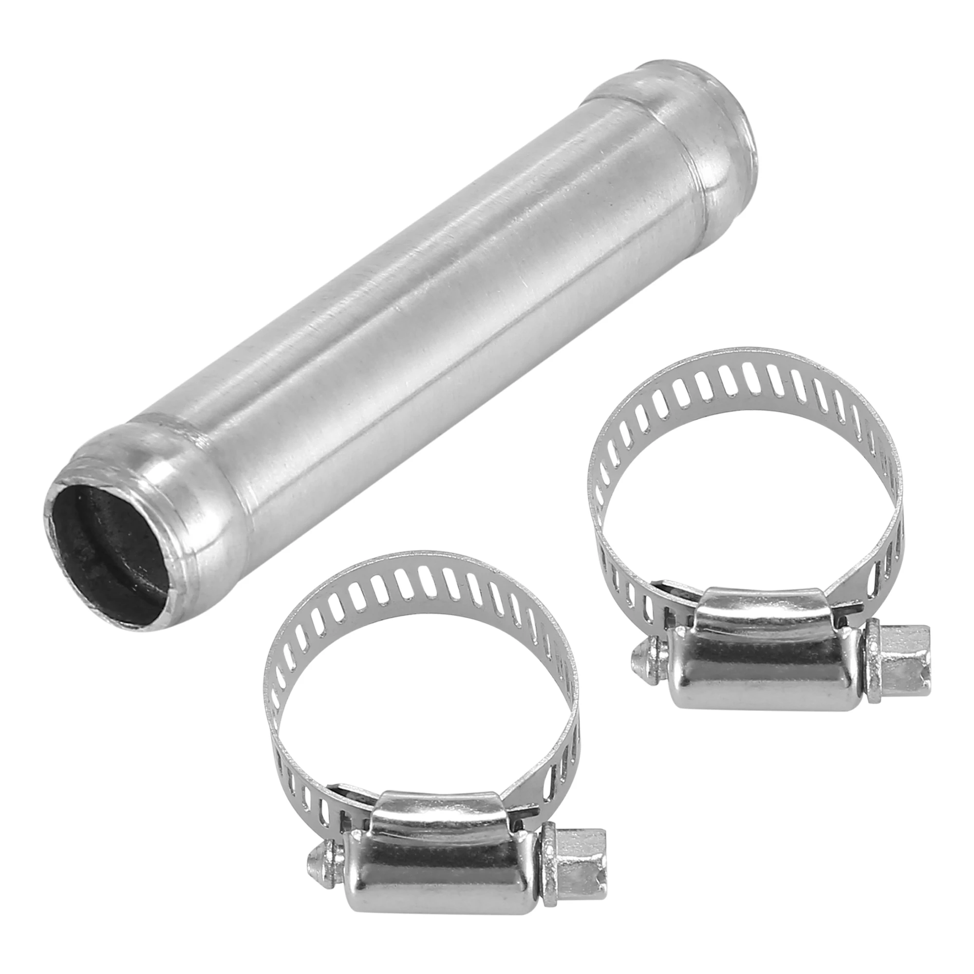 UXCELL 76mm Length Intercooler Pipe Aluminum Alloy Hose Joint Pipe Set with 2 Clamps OD 16mm-102mm 0 Degree Straight