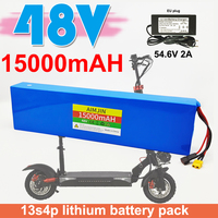 48V lithium-ion battery 48V 15Ah 1000W 13S4P lithium-ion battery pack for 54.6V for Citycoco BMS electric scooters