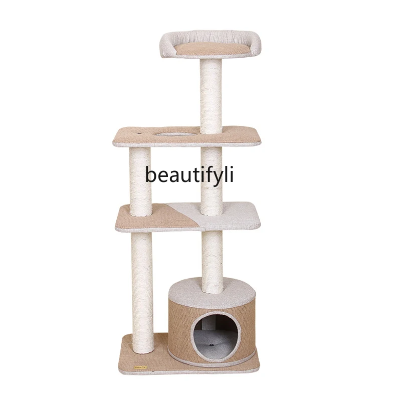 Four Seasons Small and Medium-Sized Cat Climbing Frame Summer Cat Tree Cat Toy Scratch Board Sisal Tube