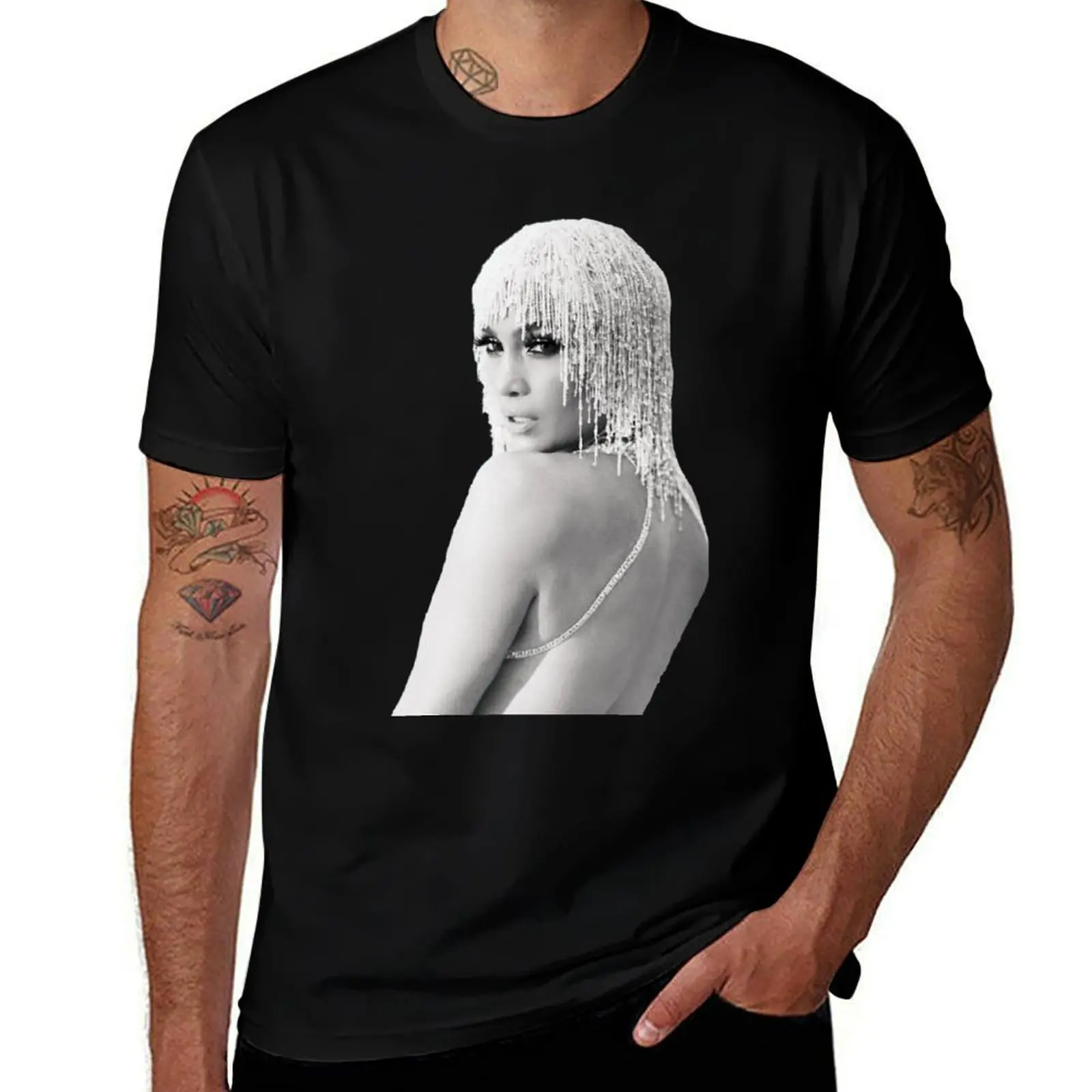 

Jennifer Lopez T-Shirt t shirt man casual t shirts designer t shirt for man 100 percent cotton T-shirt