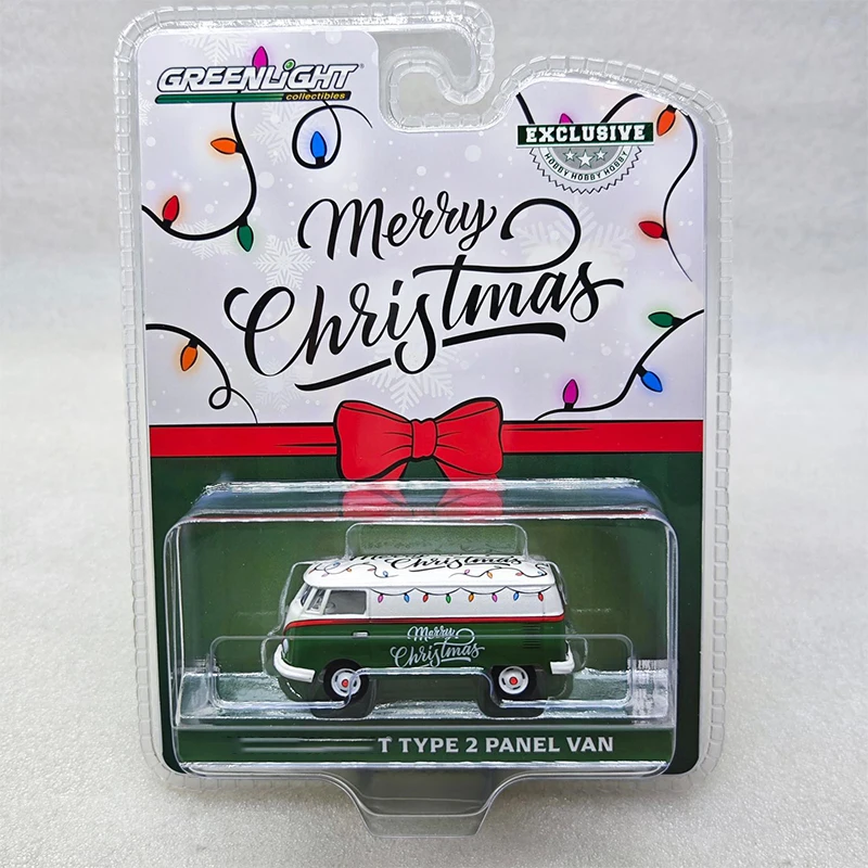 Greenlight 1/64 proporción CJ-7 Taurus Intercepts coche de policía Navidad T2 Van serie Diecast modelo coche de aleación regalo para niños