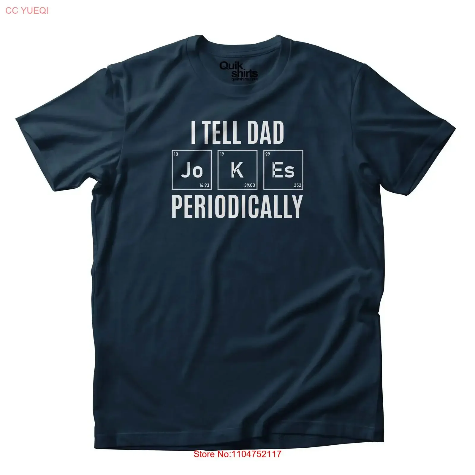 I Tell Dad Jokes Periodically T Shirt Premium Adult and Tall Sizes vintage Washed Stretched Top For Everyday Wear Soft Stylish