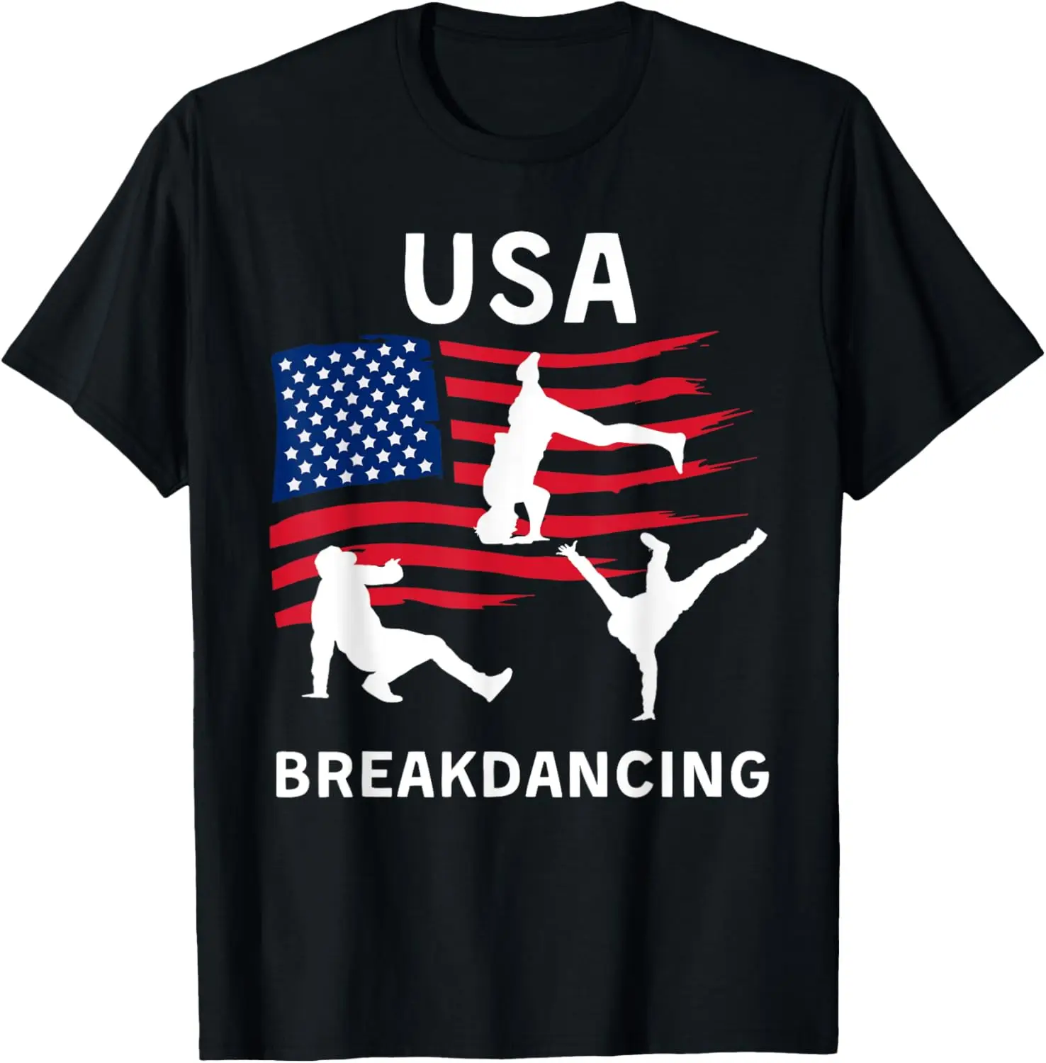 

USA Breakdancing — футболка с флагом США Breakdancing