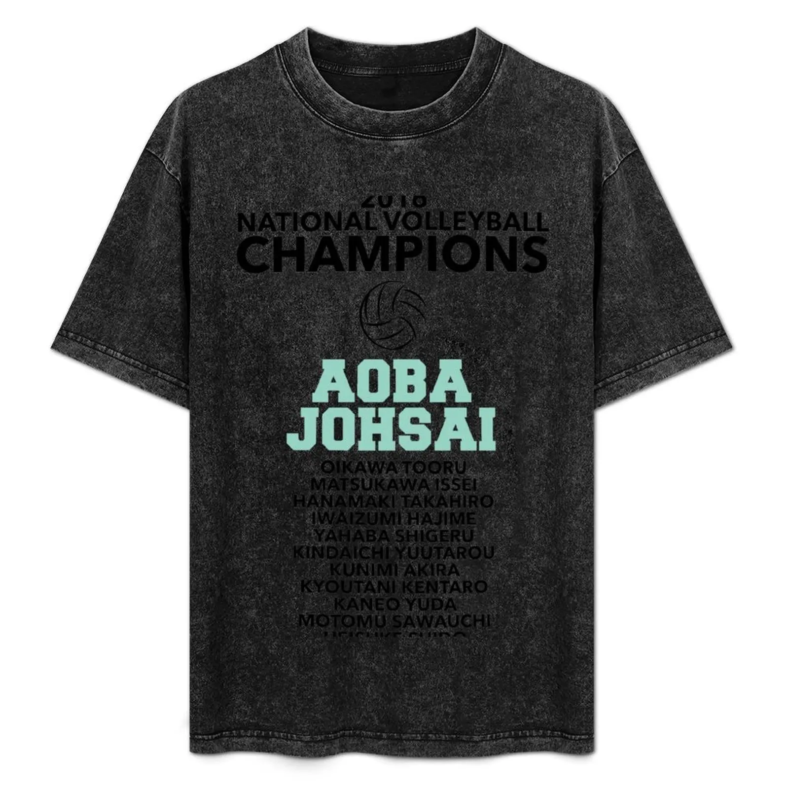 

Aoba Johsai Champions T-Shirt Basic Plain Tee for Spring and Summer