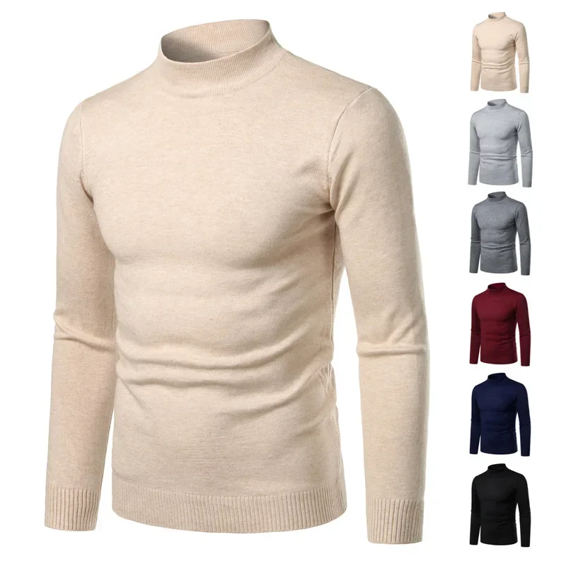 

Men's Fashion Trend Autumn/Winter Pullover Sweater Korean Version Slim Fit Men's Pullover Thread Shirt Knit