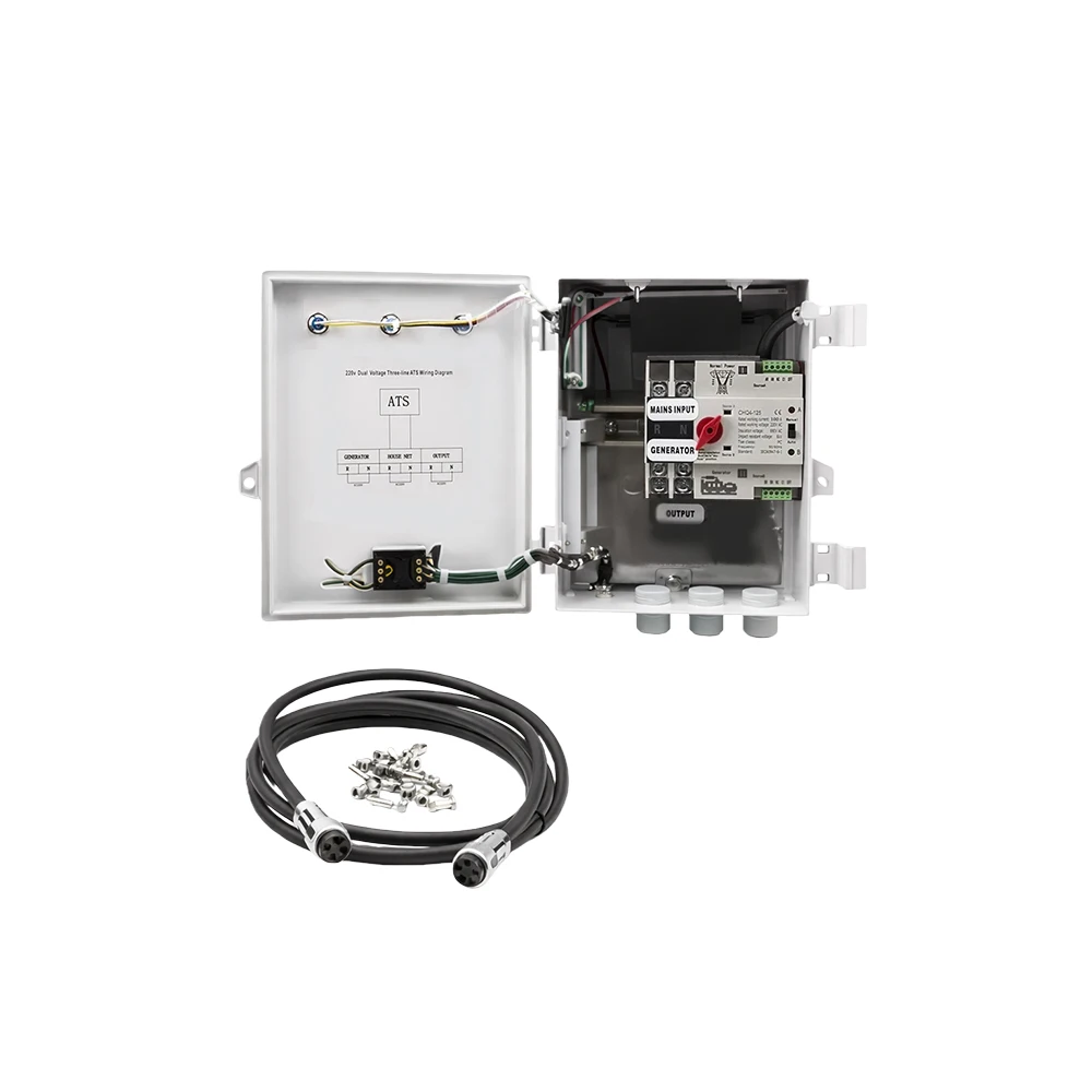 10KW Generator ATS Control Box Auto Start Stop Controller Module Single Phase 220V 6Holes Gasolin Engine 5Holes Diesel Engine