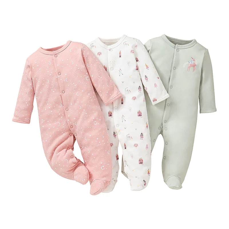 3 pezzi primavera autunno abbigliamento per bambini neonato ragazza ragazzo vestiti cartone animato carino stampa manica lunga tuta in cotone