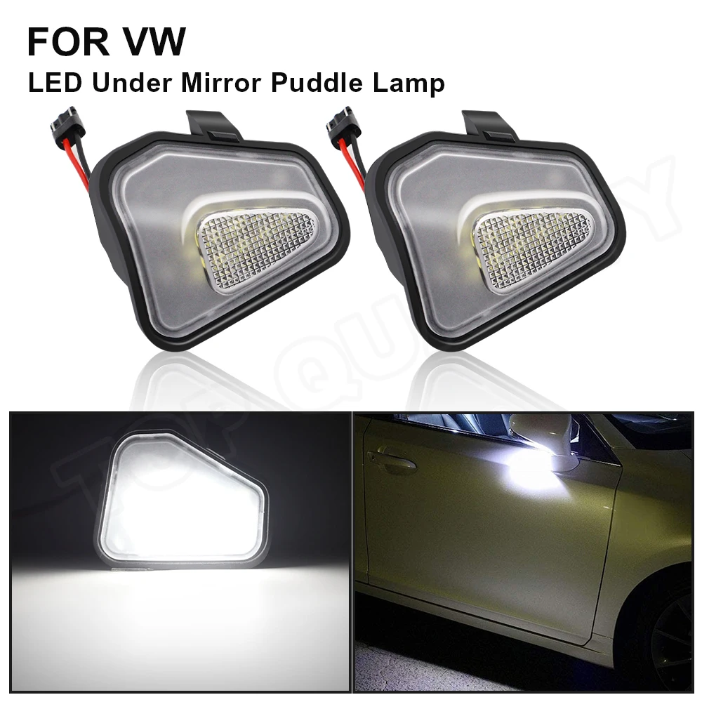 

For Volkswagen VW Passat Passat B7 CC Scirocco Jetta MK6 EOS Beetle LED Under Side Rearview Mirror Puddle Lights