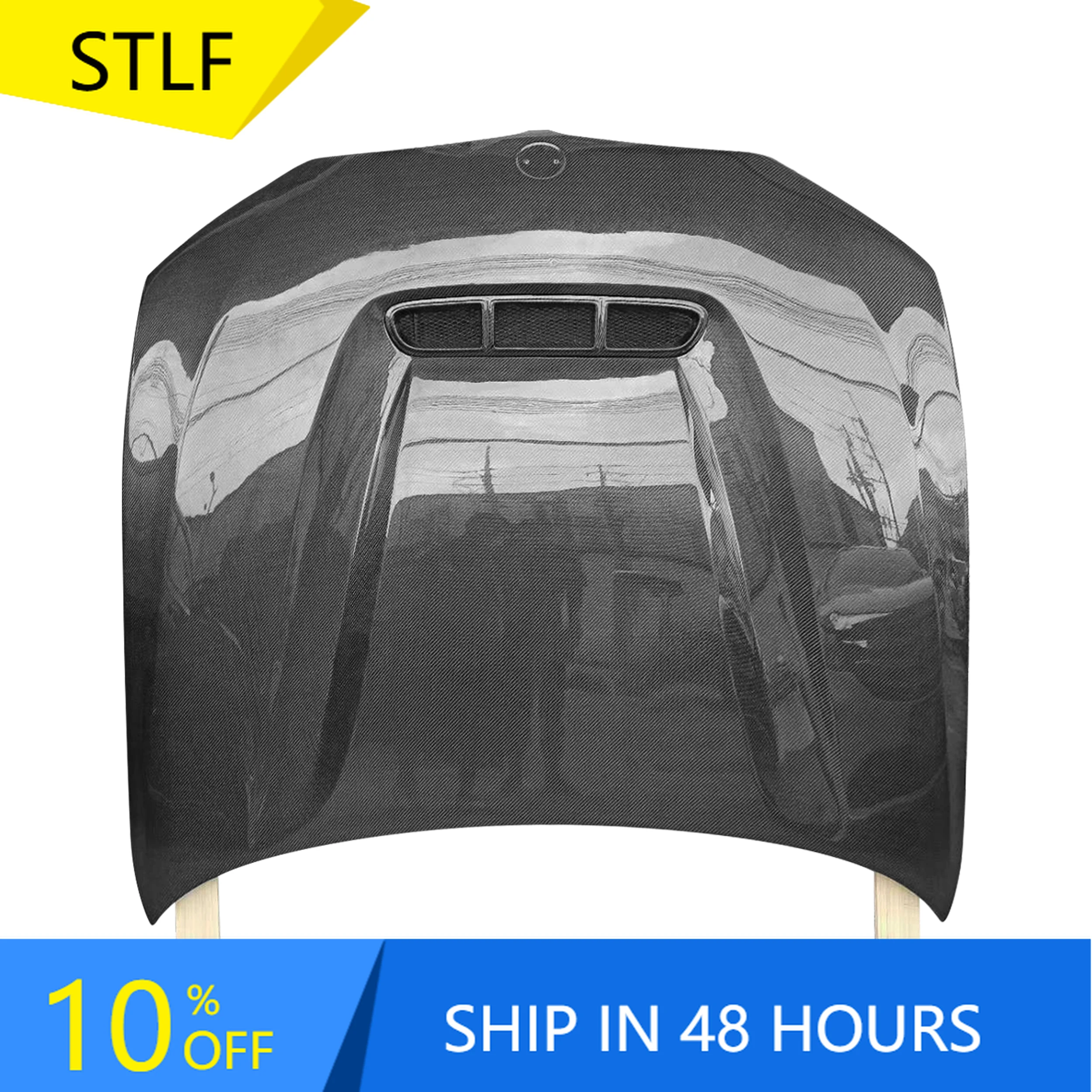 

STLFHigh qualityCS Style Carbon Fiber Front Hood Engine Bonnet for BMWs 3 Series G20 G28 2020-2022 Replacement Engine Hood