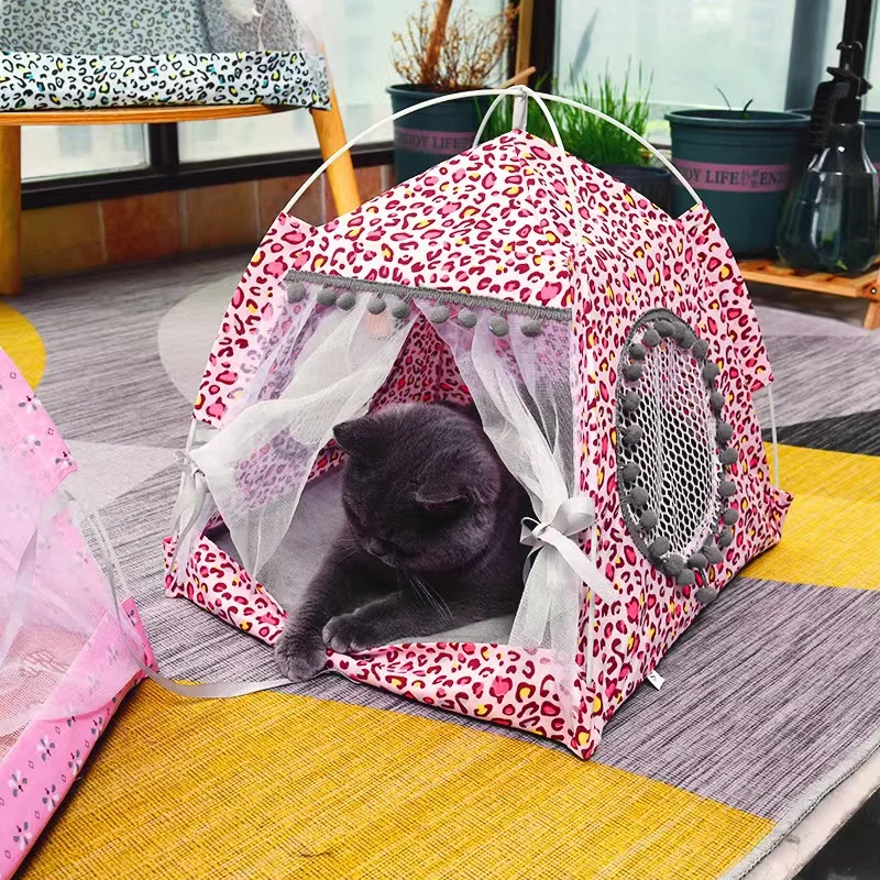 Cat Dog Nest Tent Folding Camping Outdoor Breathable Pet Nest,Versatile All Year Round, Pet Camping Equipment